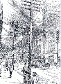 Figure 7.3 Proliferation of Telegraph, Telephone and Electric Wires in a City Downtown Area