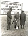 Weber at Polytechnic Institute of Brooklyn groundbreaking