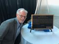 Thomas Coughlin with Birthplace of Silicon Valley plaque
