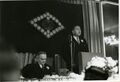 Award dinner, Feb. 2, 1959, E.W. Engstrom (seated), Glenn Stagg