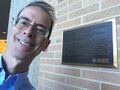 History Center Outreach Historian Alexander Magoun with Bell Labs Transistor Milestone