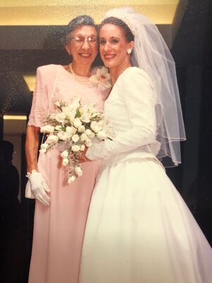 MARIANNE WITH GRANDMOTHER MARGIE 1986