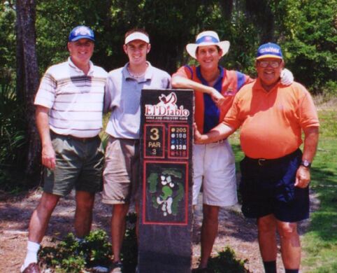 Walter Playing in a GATOR Golfing Outing