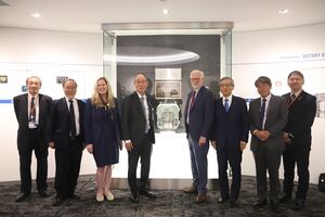 Ceremony at Furuno showroom.JPG